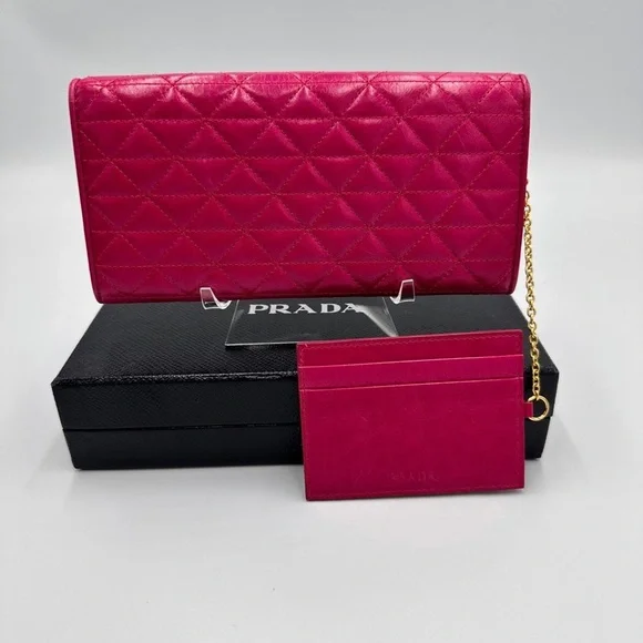 Prada COA Tare Quilted Wallet ALL INCLUSION - Picture 4 of 17